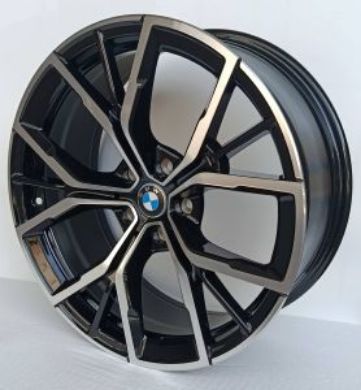 Slika IVISION WHEELS 9X19 5X112 66.6 ET44 743010FF-BLACK-POLISHED 