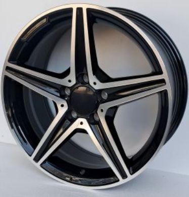 Slika IVISION WHEELS 7.5X17 5X112 66.5 ET35 743173FF-BLACK-POLISHED 